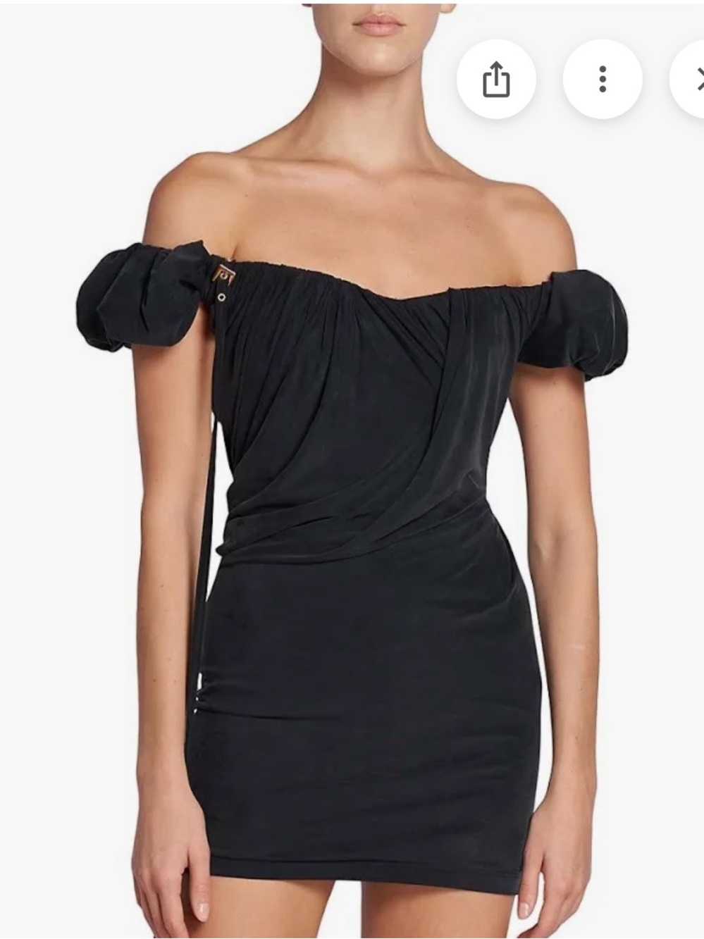 NWT Jacquemus black Le Chouchou 'La Robe Ciceri' Mini Dress